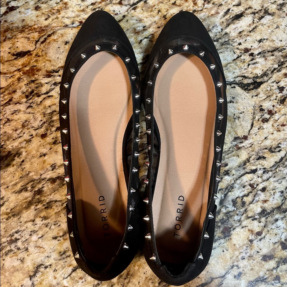 Torrid Mesh Studded Flats